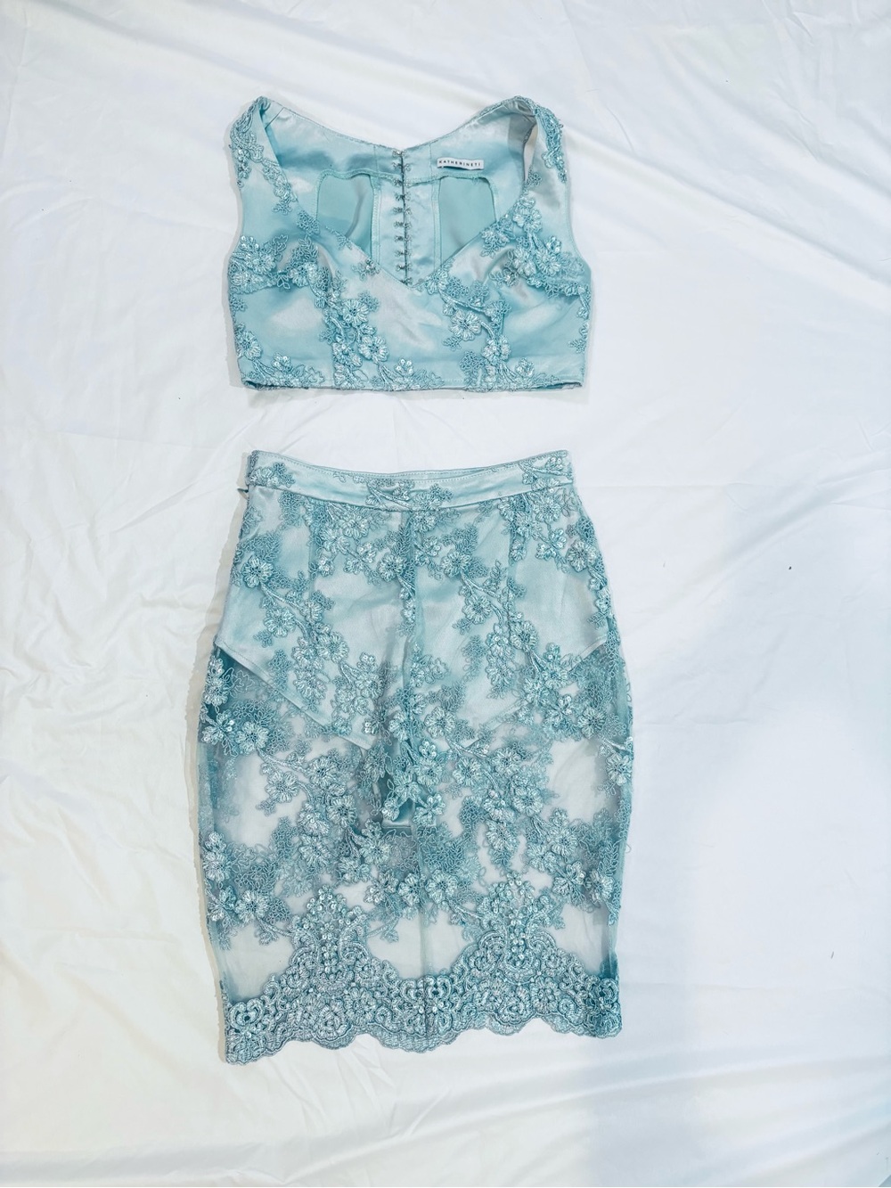 2 Piece Handmade skirt and crop top